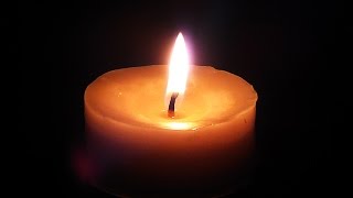 BEAUTIFUL Candle Relaxing Burning flame 10 minutes HD video [upl. by Aryhs]