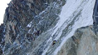 Rock Collapse  Goûter Route Goûter Couloir Mont Blanc [upl. by Leelahk]