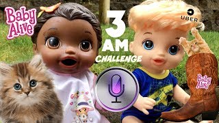 BABY ALIVE does the 3AM CHALLENGE FRIENDS amp FAILS The Lilly and Mommy Show The Toytastic Sisters [upl. by Atekihs]