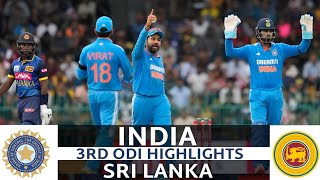 India vs Sri Lanka 3rd Odi Highlights 2024  Ind vs Sl Odi Highlights 2024  Ind vs Sl Highlights [upl. by Strickler330]