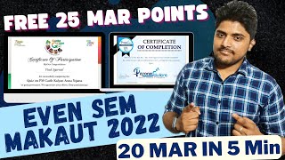 Free Mar points MAKAUT even semester 2022  25 Mar Points [upl. by Roswald]