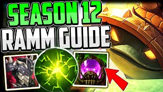 How to ACTUALLY Play Rammus amp CARRY Season 12  Best BuildRunes  Rammus Guide League of Legends [upl. by Attehcram277]