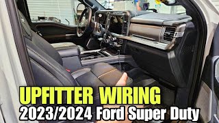 20232024 Ford Super Duty Upfitter Wiring into Truck [upl. by Aihseuqal288]