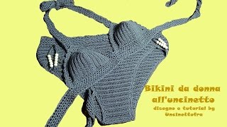 bikini da donna alluncinetto tutorial parte 12 [upl. by Sutniuq]