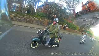 Christmas toy run from Clubbies to Chester Hospital LAMBRETTA VESPA ROYAL ALLOY [upl. by Ailehc276]