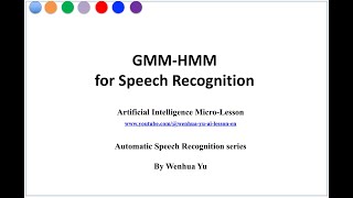 GMMHMM for Speech Recognition [upl. by Eseilanna202]