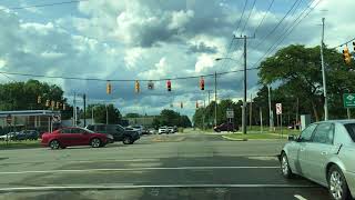 Detroit Michigan Through Evergreen Road Between Joy Road and 8 Mile Road [upl. by Ravilob931]