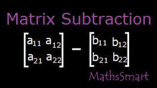 Matrix Subtraction  Subtraction of two matrices  Solved example [upl. by Salomie414]