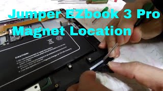 Jumper EZBook 3 Pro how to remove the magnet open the lid with one hand [upl. by Ananna]