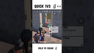 Quick 1v3 🗿👀 Solo vs squad trending bgmi gaming games shortsfeed [upl. by Odarnoc754]