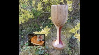 Woodturning a goblet [upl. by Manara]