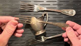 Are these Forks Sterling Silver or just Silver Plate [upl. by Nikolas]