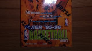 199596 fleer basketball box Series 2 Jordan total O Garnett rookie [upl. by Birecree]