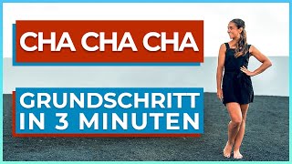 CHACHACHA GRUNDSCHRITT IN 3 MINUTEN  Melissa Ortiz Gomez  Tanzgrundschritte für Anfänger Paartanz [upl. by Coulson]