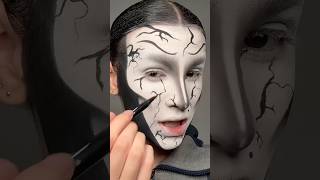 Tuto  Coraline 🕸️ coralinemovie coraline hallowen2024 halloweenmakeuplook [upl. by Pascia]