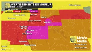 Les orages violents menacent au Québec [upl. by Tiphany]