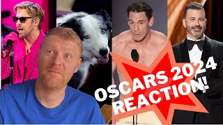 OSCARS 2024 REACTION Jimmy Kimmel Is The Worst [upl. by Arretahs265]