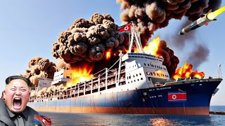 2 hours ago North Koreas largest nuclear ship destroyed in Black Sea by Ukrainian missile attack [upl. by Ahsed]