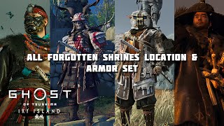 GHOST OF TSUSHIMA IKI ISLAND DLC  How to Unlock All Forgotten Shrine Wind Shrines [upl. by Yttisahc]