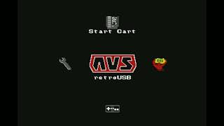 RetroUSB AVS Everdrive and Gameplay Contra Castlevania and Jackle [upl. by Jaquenette]