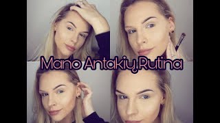 Mano Antakiu Rutina Ombre Antakiai My Eyebrow Routine Kaip pasidazyti antakius [upl. by Farlee]