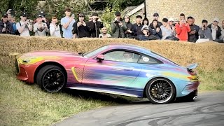 2024 MercedesAMG GT CRASH at Goodwood FOS [upl. by Adnara]