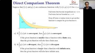 Improper Integrals  Direct Comparison Theorem [upl. by Ondine]