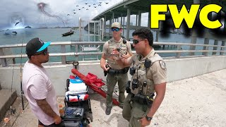 Fishing with SUBSCRIBERS when the FWC GAME WARDEN shows [upl. by Havot]