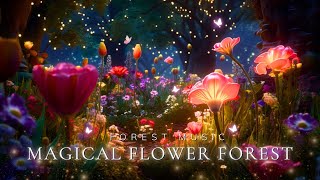 Magical Forest Music  Beautiful Flower Forest Space  Relax Rest amp Enjoy a Good Nights Sleep 😴 [upl. by Picco261]