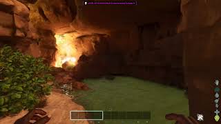 ARK ASCENDED CAVE BASE SPOT ON SCORCHED EARTH [upl. by Loos]