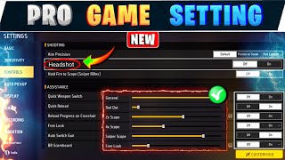 Pro game setting 🔥  Free fire headshot setting tamil  One tap sensitivity  Free fire setting [upl. by Lapointe]