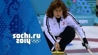 Curling  Womens SemiFinal  Sweden v Switzerland  Sochi 2014 Winter Olympics [upl. by Oninotna788]