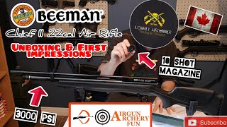 Beeman Chief II  3000 PSI budget PCP air rifle  Unboxing amp First impressions AirgunArcheryFun [upl. by Nimrac981]