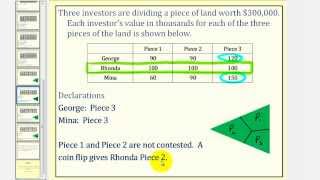 Fair Division The Lone Divider Method [upl. by Pacifica]