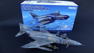 McDonnell Douglas F4E AUP Upgraded Hellenic Phantom II 148 Meng Build and final reveal [upl. by Jopa112]