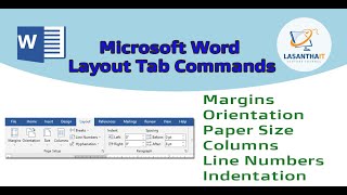 Microsoft Word for beginners Layout Tab [upl. by Laundes]