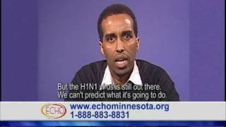 ECHO H1N1 PSA  The H1N1 Vaccine is Safe  Somali [upl. by Aundrea]