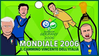 MONDIALE 2006  IL CAMMINO VINCENTE DELLITALIA  CARTOON PARODY VIDEO COMPLETO [upl. by Dorelle]