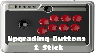 8BITDO NES30 ARCADE STICK  UPGRADING TO SANWA BUTTONS AND NEW STICK [upl. by Grose]