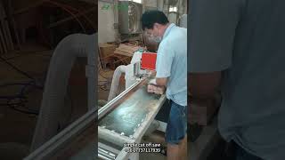 Pneumatic cut off saw wood block cutting saw electronic timber board cross cut off saw machine [upl. by Stewardson]