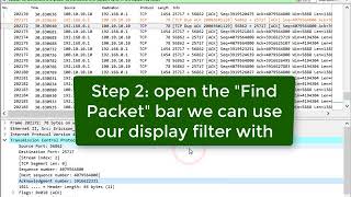 Wireshark Tip 08 Using Find [upl. by Aifos570]