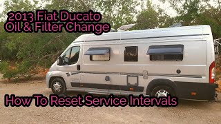 How To Reset The Service Interval amp Oil Change Fiat Ducato 2013 [upl. by Nwahsuq]