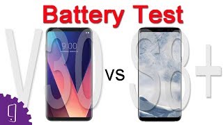 LG V30 vs Samsung Galaxy S8 Plus Battery Comparison  Battery Drain  Charging Speed [upl. by Weyermann]