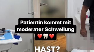 Patientin kommt mit moderater Schwellung ❤️🦷❤️ DocTandon [upl. by Yadnil]