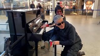 Brendan Kavanagh aka Dr K amp Terry Miles Play RED SOCK BOOGIE at St Pancras Station London [upl. by Race343]