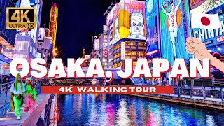 🇯🇵 OSAKA JAPAN 4K WALKING TOUR  Dotonbori District Sunset amp Night Life City Walk  4K HDR  60 fps [upl. by Wie374]