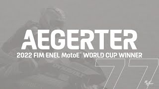 Domi Aegerter is the 2022 FIM Enel MotoE™ World Cup Winner [upl. by Alusru]