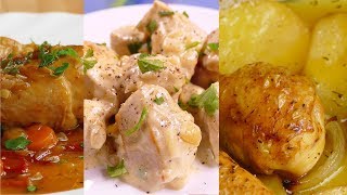 4 recetas de POLLO faciles y RAPIDAS de hacer [upl. by Limoli174]