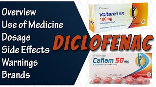 Diclofenac Sodium  Voltaren Diclozaf Caflam  Uses  Dosage and Side Effects [upl. by Hoebart26]