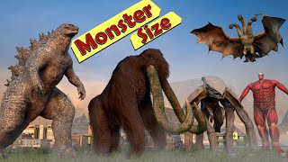 Monster Size Comparison from Movies and Games  Which One is the Biggest [upl. by Cullie]